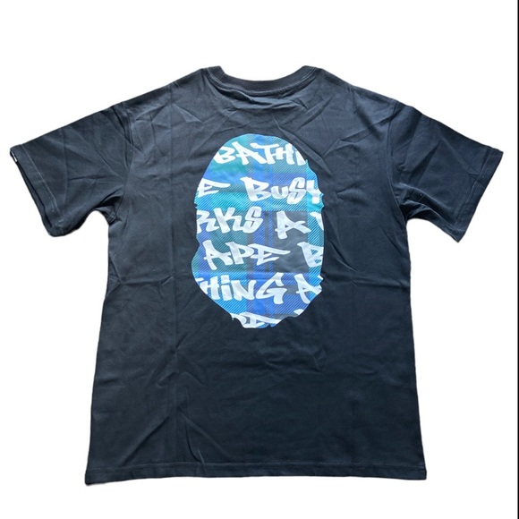 Bape Graffiti Check T-Shirt Size M - Picture 2 of 3